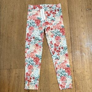 Janie and Jack Floral Patterned Leggings